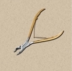 cuticle-nipper-gold-handle-single-spring-concave-jaws-105cm-4